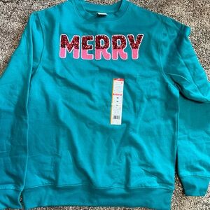 Teal 'Merry' Sweater